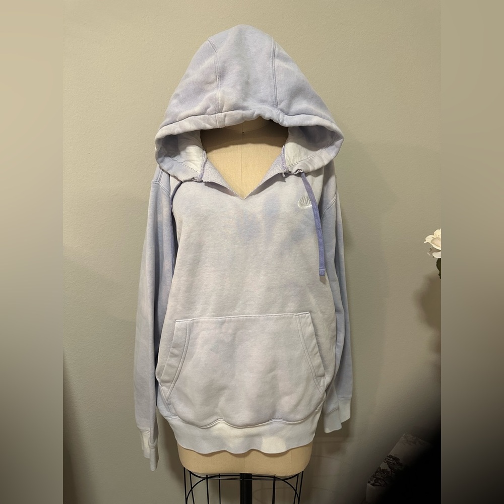 NIKE Lavender Tie dye Hoodie size Large